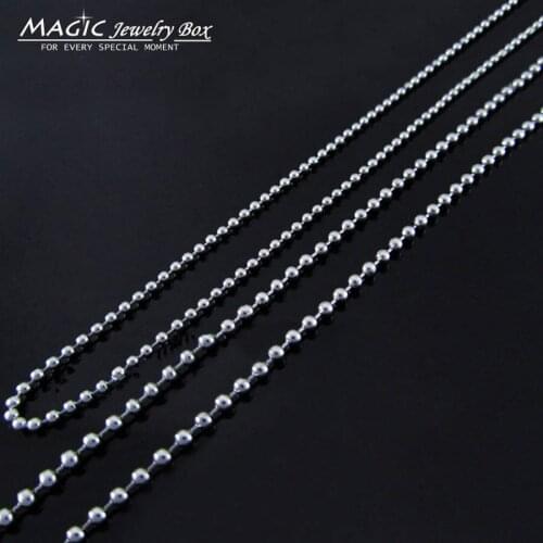 10 Pcs/lot DIY 2mm Stainless Steel Ball Bead Chain Necklace Pendant Bracelet Keychain Women Bag Dog Tag Chain For Jewelry Making