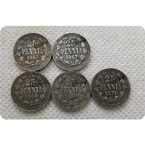 1865-1871 Finland 25 Pennia coin COPY commemorative coins-replica coins medal coins collectibles