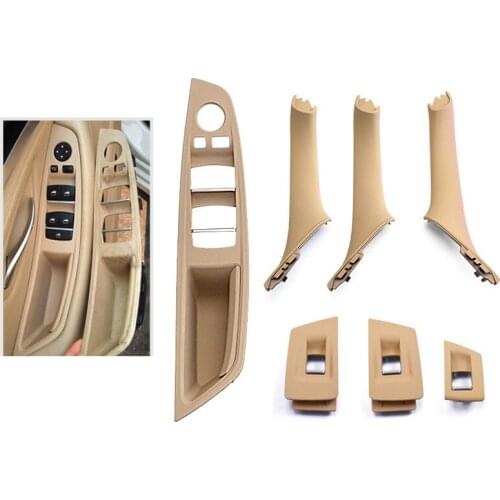 6 optional color ABS+PC material durable plastic part of interior door handles for BMW 5 series F10 Left hand driving