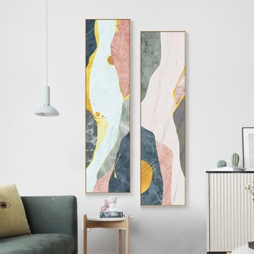 Abstract Colorful bedside canvas painting posters and print modern wall art banner pictures for living room bedroom home decor