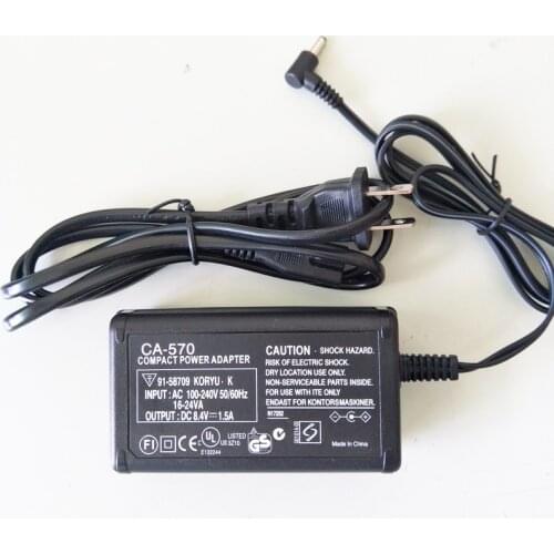 For CA-570 Power Adapter For Canon video camera contain power cable