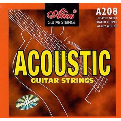 Alice A208 Acoustic Guitar Strings Phosphor Bronze Color Alloy Wound Strings 011-052