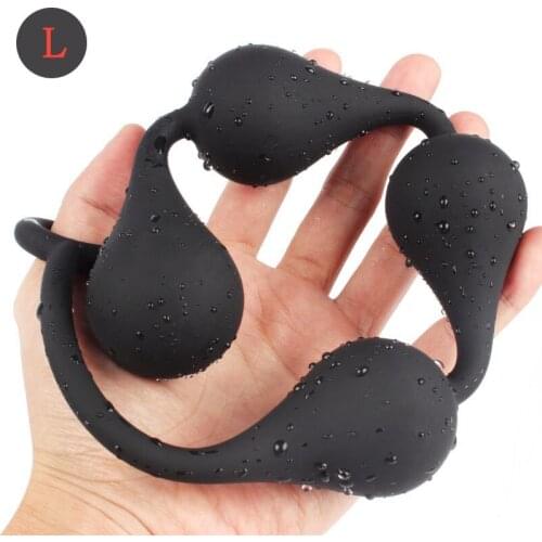 Anal Plug Silicone Butt Plugs Pulled Acupuncture Dilator Long Anal Balls Sex Toys For Women Men Masturbate Prostate Massage