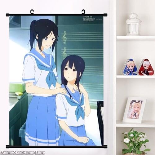 Anime Liz and the Blue Bird Liz to Aoi Tori Yoroizuka Mizore Nozomi Wall Scroll Mural Poster Wall Hanging Poster Home Decor