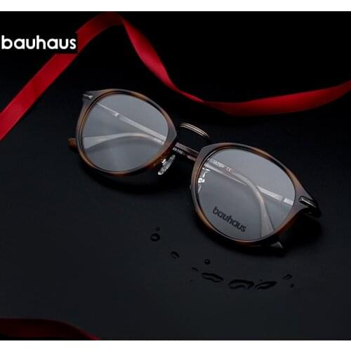 Bauhaus 2018 Newest Vintage Clear Lens Glasses Frame Women Men Retro Fashion Unisex Glasses Optical