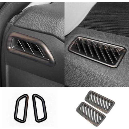 For Toyota RAV4 2019 2020 ABS Peach wood grain Car front Small air outlet Decoration Cover Trim Sticker car styling Accessories
