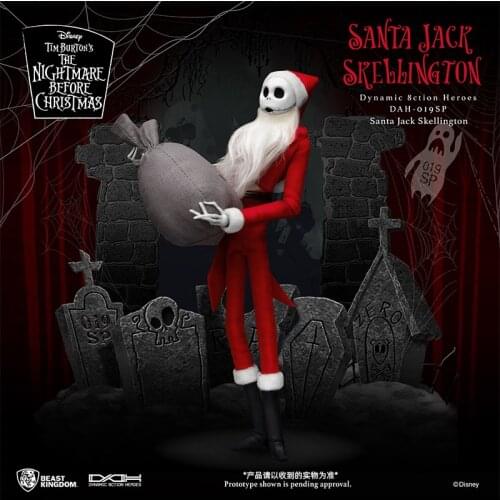Beast kingdom Disney The Genuine Nightmare Before Christmas Pumpkin Prince Jack 1:9 Hands-on Gift Figure Collection garage kit