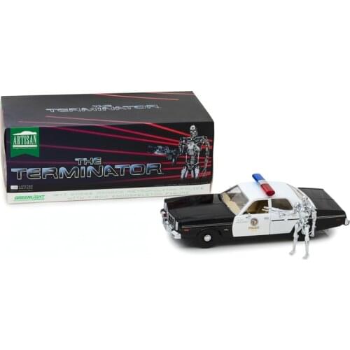 GreenLight 1:18 1977 Dodge Monaco Metro w Figure boutique alloy car toys for children Model original box