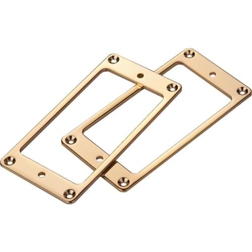 2pcs Electric Guitar Humbucker Pickup Ring Guitar Metal Flat Frame Mounting Ring B36F