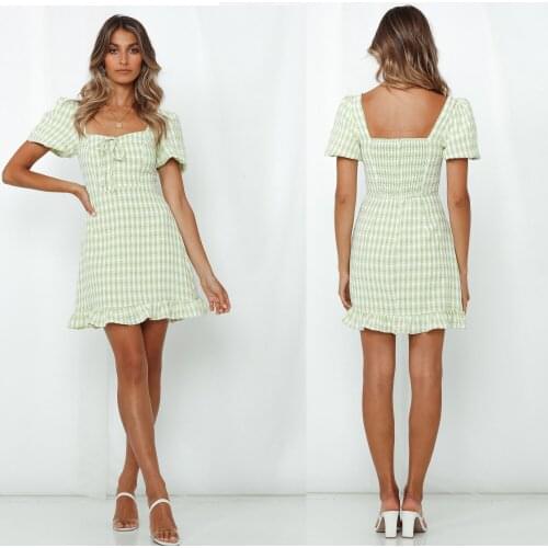 Модные платья в клетку Jjwm China At AliExpress