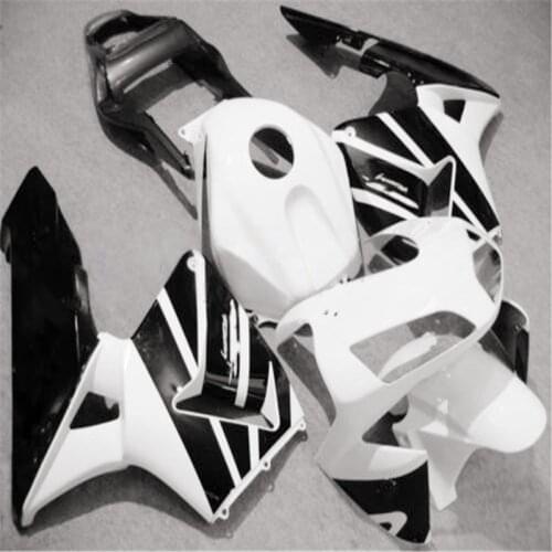 Injection Motorcycle Fairing kit for CBR600RR F5 03 04 CBR 600RR CBR 600 RR 2003 2004 ABS white black Fairings set