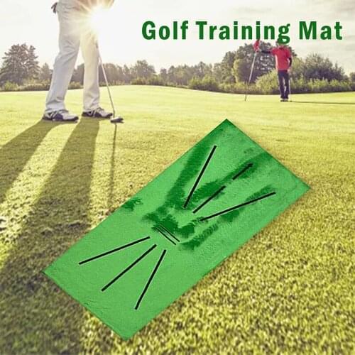Golf Swing Mat Hitting Batting Direction Mark Trace Golf Swing Training Pad