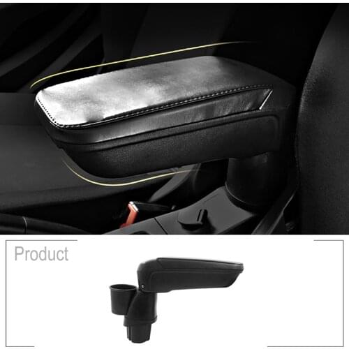 For Mercedes New Smart 453 Fortwo Forfour 2015-2019 Automotive Interior Accessories Leather Armrest Box With Cup Holder Locker