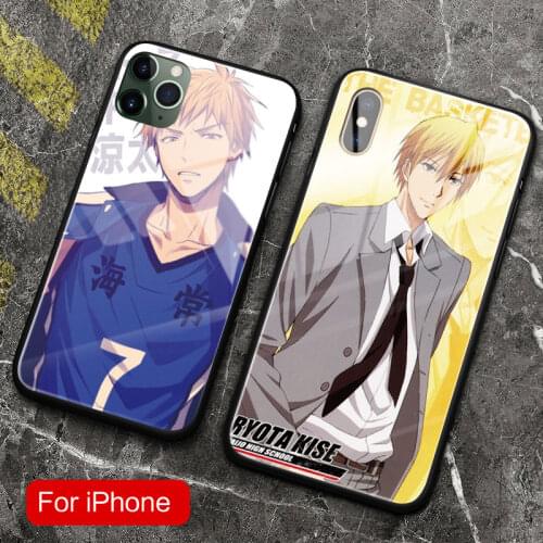 Kuroko No Basket Anime Kise Ryota For iPhone 6 6s 7 8 Plus X XR XS 11 Pro MAX Soft silicone glass Phone case shell cover