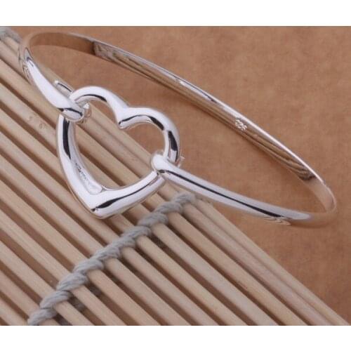 AB053 Trendy wholesale plated plated bracelet, plated plated fashion jewelry heart bracelet /crealila affaiwma