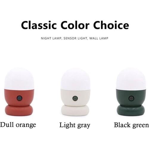 New Capsule Human Body LED Light-controlled Induction Charging Lamp Magnetic Absorption Eye Protection Light