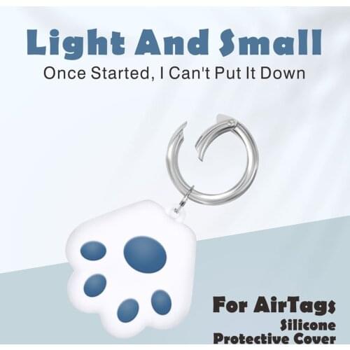 New For Apple Airtag Case Silicone Protective Sleeve Cover Keychain Airtags-tracker 1PC Silicone Case For Airtags Accessories