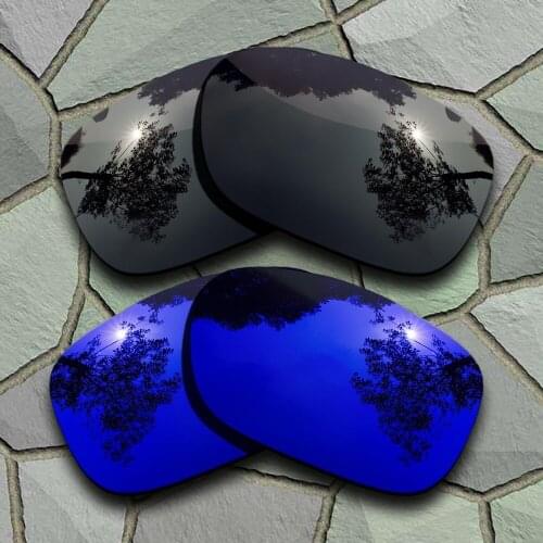 Grey Black&Violet Blue Sunglasses Polarized Replacement Lenses for Oakley Twoface