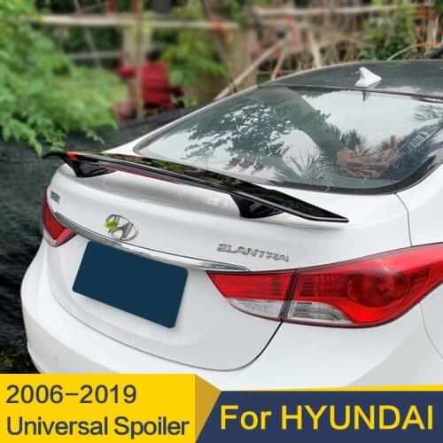 Use For Hyundai Series Universal Spoiler Sonata Elantra Verrna Reina Spoiler 2004--2019 Year Accessorie Without Perforation