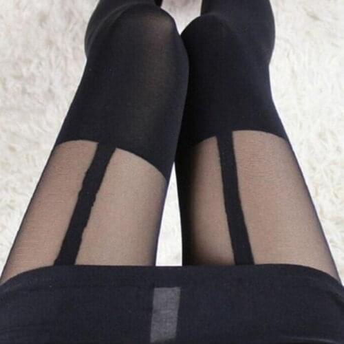 Sexy Women Stockings Charm Black Temptation Hot Sheer Stockings Suspender Tights High Pantyhose Stockings