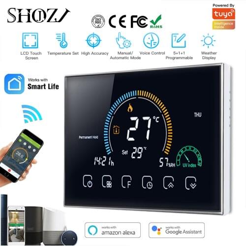 TUYA Wifi Temperature Controller Smart Programmable Voice APP Control Thermostat for Integrated for Alexa Echo Google Home