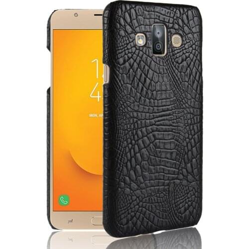 Subin Leather Crocodile Pattern New arrival for Samsung Galaxy J7 Duo Case Retro Luxury Crocodile Skin Cover Phone Case