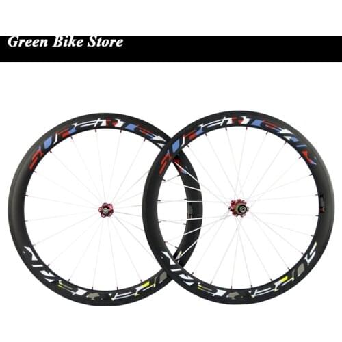Superteam 700C full carbon wheels 50mm Clincher road/racing bike wheels from China facotry