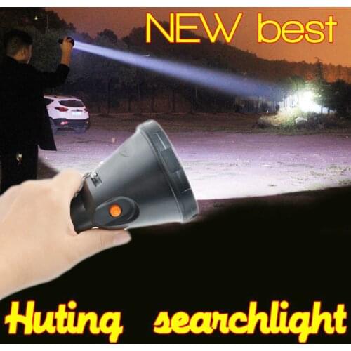 LED powerful hunting led flashlight rechargeable Portable Spotlight outdoor lighting lantern searchlight for fishing hunting