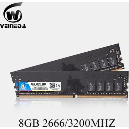 VEINEDA ddr4 8 gb 3200 PC Computer RAM 16gb Memory DDR 4 PC4 2400 2666 Mhz Desktop DDR4 Motherboard Memoria 288-pin