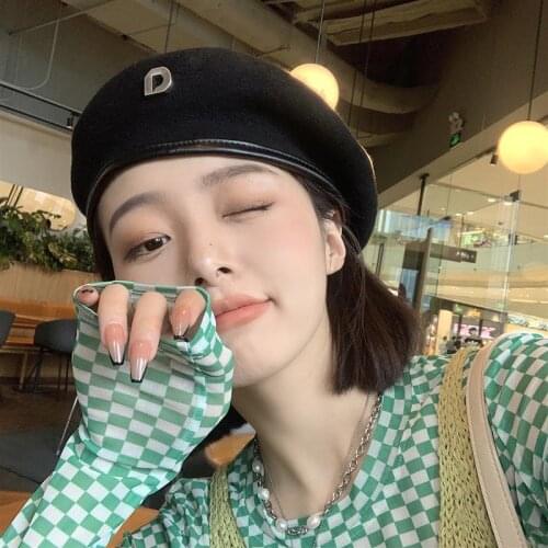 Vintage Women Girl Beret French Artist Warm Wool Winter Beanie Hat Cap Plain Beret Hats Solid Color Elegant Lady Winter Caps
