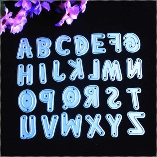 YINISE YLCD723 Alphabet Metal Cutting Dies For Scrapbooking Stencils DIY Album Paper Cards Decoration Embossing Folder Die Cuts