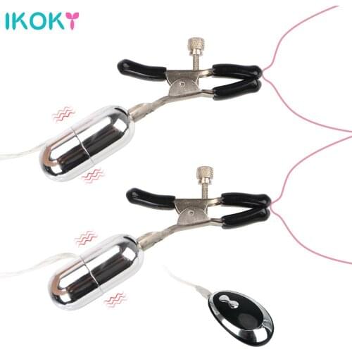 20 Frequency Nipple Clitoral Stimulation Breast Massage Nipple Vibrator Sex Toys for Women Couple Nipple Clamps Clitoral Clip