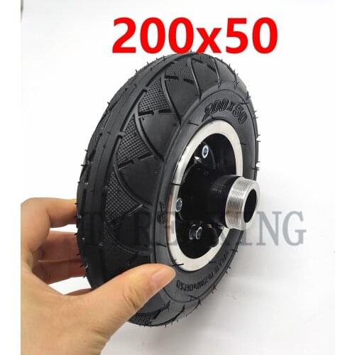 200x50 tyre inner tube with alloy rim for Electric Scooter 8 inch 200*50 Scooter Inflation Electric Vehicle Wheel Pneumatic Tire
