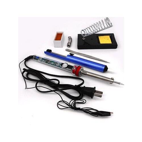 220V 60W Adjustable Electric Temperature Gun Welding Soldering Iron Tool kit diy electronics