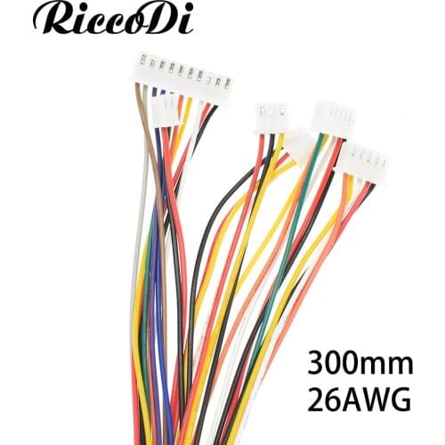5-10pcs/lot JST XH Pitch 2.54mm 2.54 2/3/4/5/6/7/8/10Pin Pitch 2.54mm Connector Plug Wire Cable 300MM Length 26AWG