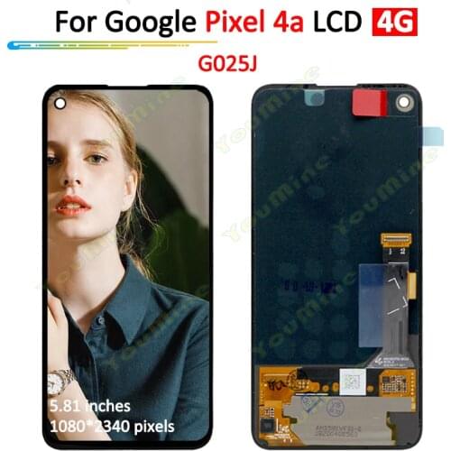 5.81" For Google Pixel 4A 4G LCD Display Pixel 4A 4G Display Touch Screen Digitizer Assembly For Google Pixel 4A G025J lcd