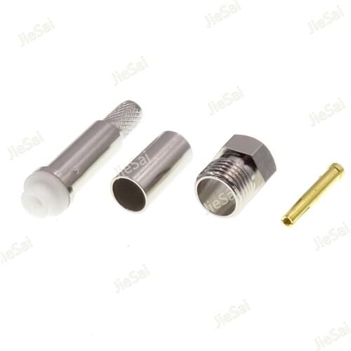 5pcs FME Female Jack To Crimp For RG58 50-3 Cable RF Connector