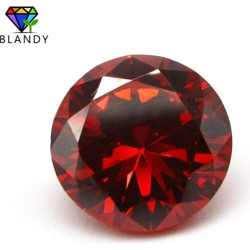 5000pcs/lot 3.5mm Round Brilliant Cut Garnet Cubic Zirconia Free Shipping 5A CZ Stone Loose Synthetic Gems For Jewelry