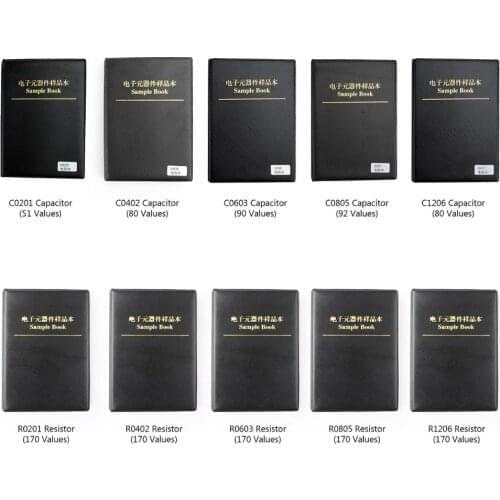 Areyourshop 0201/0402/0603/0805/1206 SMD Capacitor Chip Samples Book Assorted Kit Component