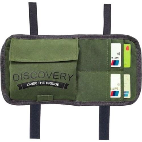 Car MOLLE Visor Cover Pouch Multi-pocket Visor Panel Car Sun Visor Organizer Outdoor Travel Cards Auto Interior Accessories Bag