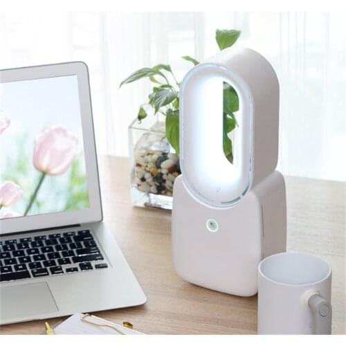 Bladeless Stand Air Conditioners Fan USB Charging No Lights Noiseless for Bedroom Office Desktop Fans Cooling Strong Wind FS30