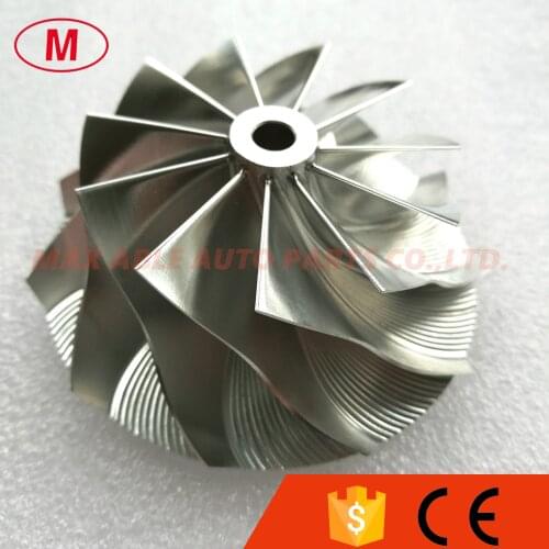 CT26 Turbo Trubocharger Aluminum 2618/Milling/Billet Compressor wheel 43.11/71.00mm 11+0 blades Forward