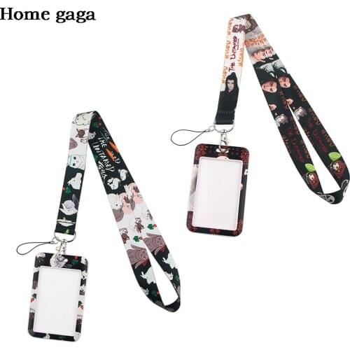 DB429 Homegaga Rabbit Lanyards Key Chain Ring Cosplay Anime Cartoon Print Cell Phone Neck Straps Webbing Hanging Rope