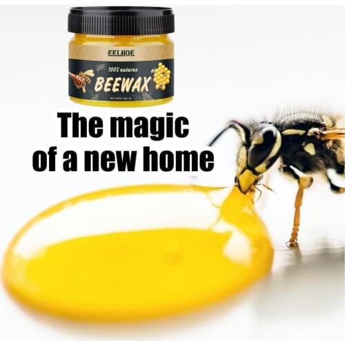 Wood Seasoning Beewax Wood Care Wax Solid Wood Maintenance Waterproof WearResistant Cleaning Polished Beeswax Wax Furniture