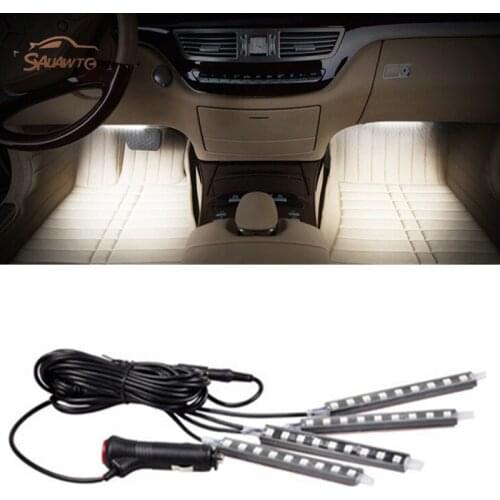 For honda civic 2006-2011 2017 fit crv accord 2003-2007 CR-Z Pilot Car Interior Floor Foot Decoration LED Atmosphere Light Lamp