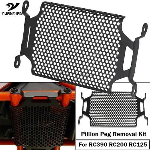 For RC 125 200 390 2014-2021 2020 2019 18 Pillion Peg Removal Kit Fuel Tank Cover Guard RC390 RC200 RC125 Motorcycle Accessories