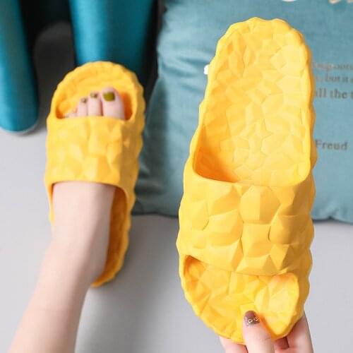 Home Simple Eva Couple Bathroom Male Non-Slip Female Summer Sandals And Slippers