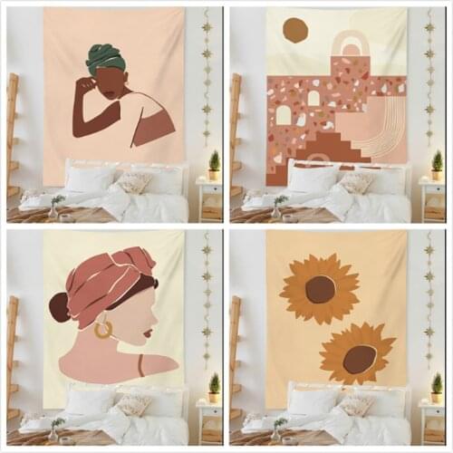 Home Decor Bohemian Wall Hanging Bohemian Printed Home Decoration Bedspread Wall Tapestry Aesthetic Room Decor Decoration Mural