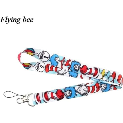 Flyingbee Keychain Cartoon Cool Phone Lanyard Women Fashion Strap Neck Lanyards For ID Card Phone Keys X0624