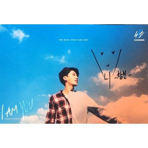Hand signed Stray Kids Chang Bin autographed photo I AM YOU K-POP 5*7 collection 102018A